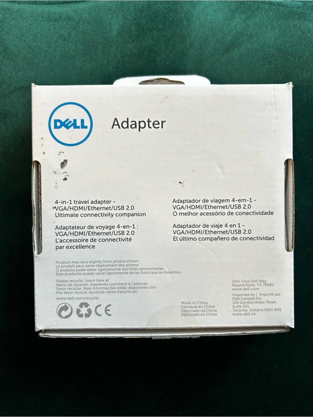 Dell USB 3.0 to HDMI/VGA/Ethernet/USB 2.0 adapter